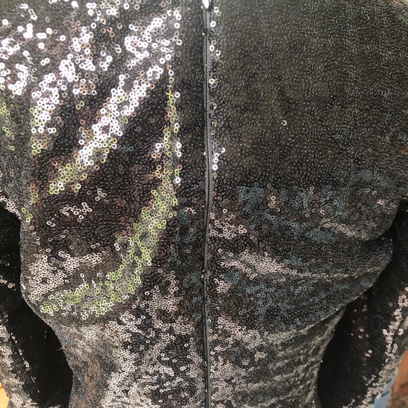 NWT Black Sequin Dress |Eva Mendez-NY & Co| Small - Picture 5 of 8